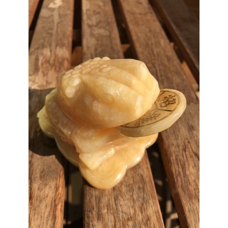 ✨Crystal Blingbling✨［天然水晶飾品］天然米黃玉～三足金蟾擺件