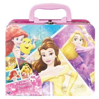 迪士尼公主系列 手提鐵盒拼圖 迪士尼 Disney 正版 振光玩具