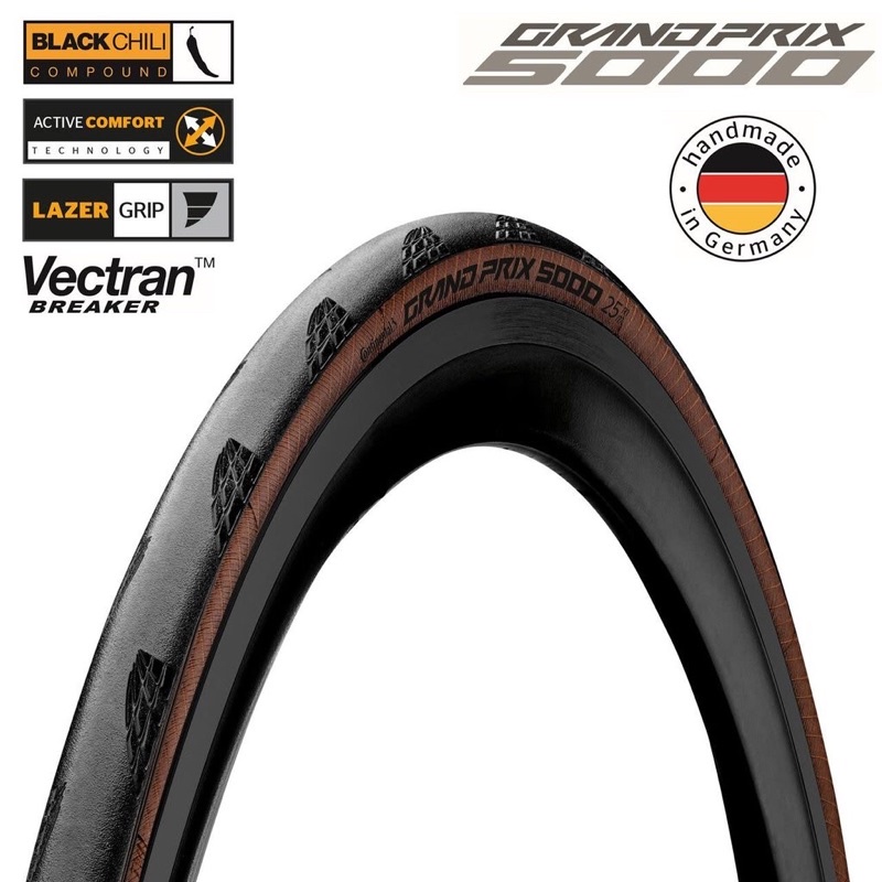 湯姆貓 Continental GP5000 Cloncher Tire (Transparent 700x25C)