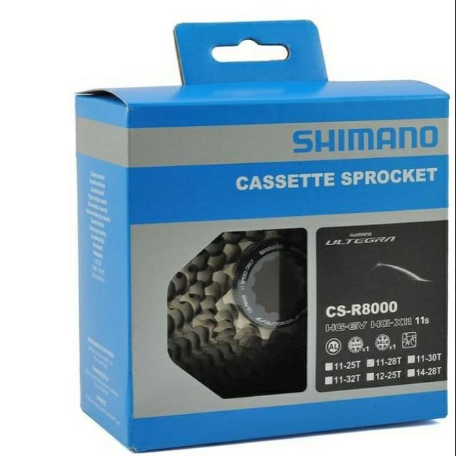 Shimano Ultegra CS-R8000 11 speed Road Cassette 11-28T