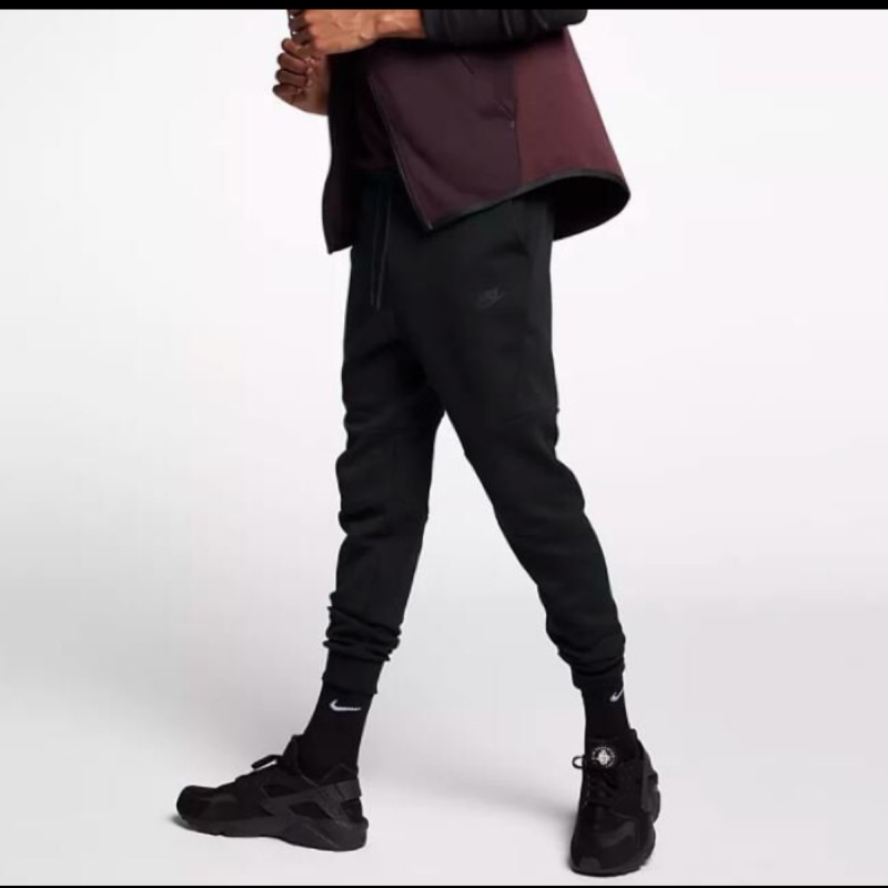 Nike NSW Tech Fleece Jogger Pants 縮口 棉褲 男 805163 010 黑