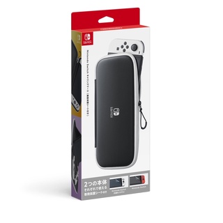 【邦妮電玩】現貨 Switch NS 原廠 OLED主機收納包 附螢幕保護貼 黑色收納包 臺灣公司貨 主機包