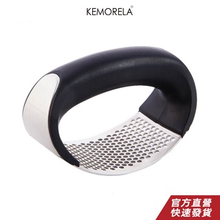 KEMORELA 彎曲手動壓蒜器多功能多功能切蒜器不銹鋼切碎器壓蒜器廚具工具