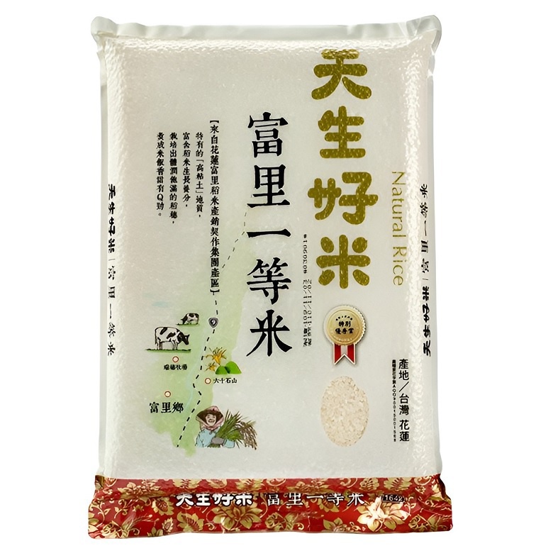 天生好米 富里一等米(3kg)[大買家]