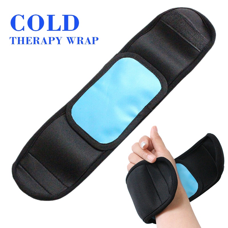 冷療包裹凝膠冰袋帶,用於緩解膝蓋腳踝足弓疼痛 hengmaTimeVo