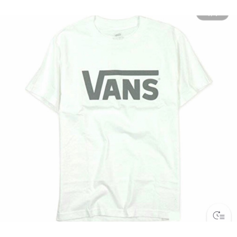 Vans Logo短袖T恤👔白底灰字
