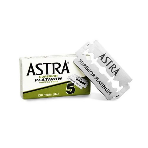 🇺🇸CP美國代買🇺🇸 ASTRA Superior Platinum 極致白金版 雙刃刮鬍刀片 單盒5片裝