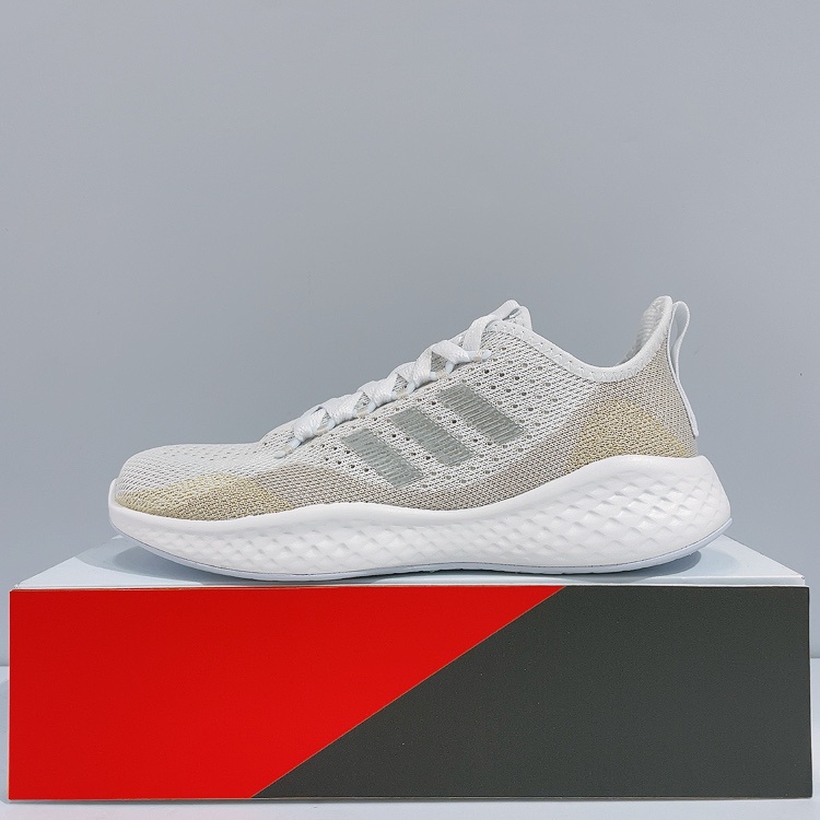 adidas FLUIDFLOW 2.0 女生 灰金色 舒適 透氣 輕量 緩震 運動 慢跑鞋 GX8287