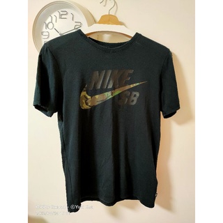 Nike sb 短袖 上衣 男 黑色S 迷彩 正版 logo 速乾 DRI FIT