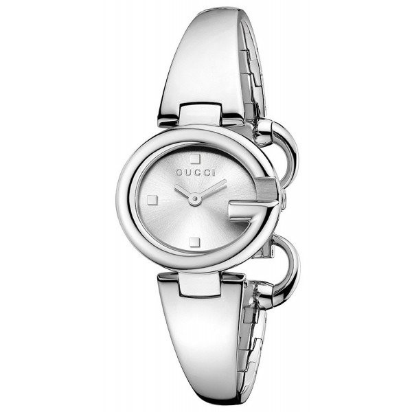 Gucci 經典G造型手環時尚腕錶 YA134502