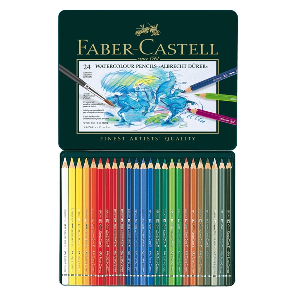 [創藝人美術社] 德國 輝柏 Faber-Castell 藝術家級水性色鉛筆24色 色鉛筆