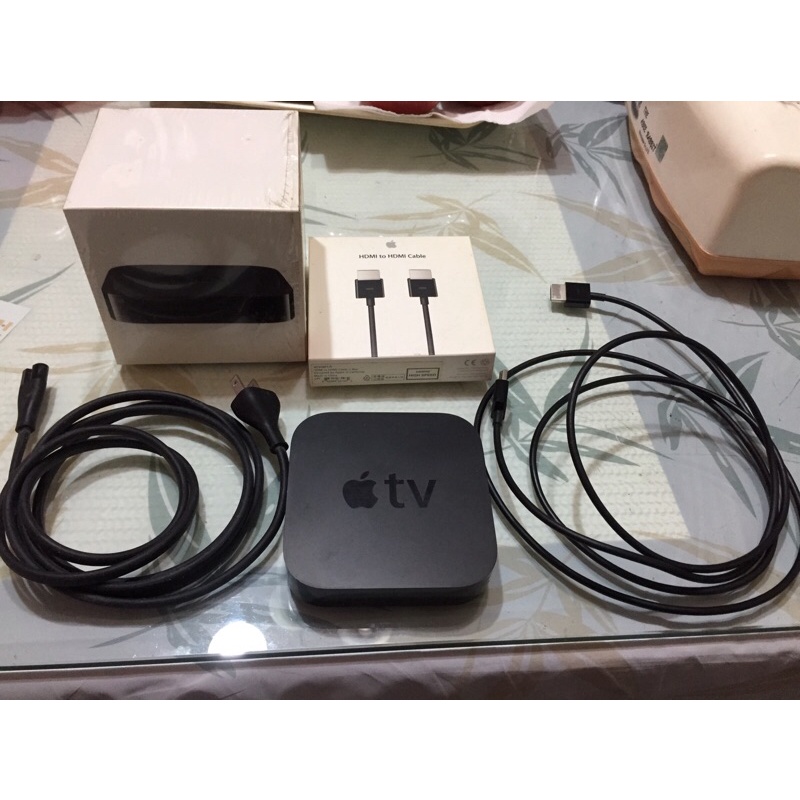 Apple TV A1469 1080P 手機投影電視 2015製造 二手良品 HDMI線、搖控器、電源線、說明書、盒裝
