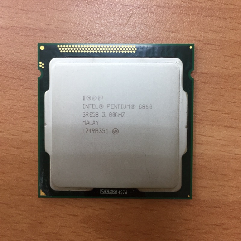 Intel 原廠 CPU Pentium G860 1155腳位 雙核心 3.0G/3M 中古品 附贈原廠風扇 | 蝦皮購物