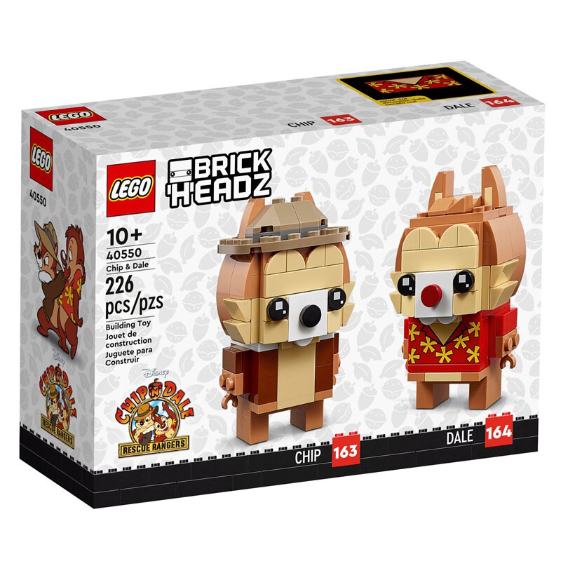 LEGO 樂高 40550 BrickHeadz 大頭系列 Chip &amp; Dale 奇奇與蒂蒂 救難小福星