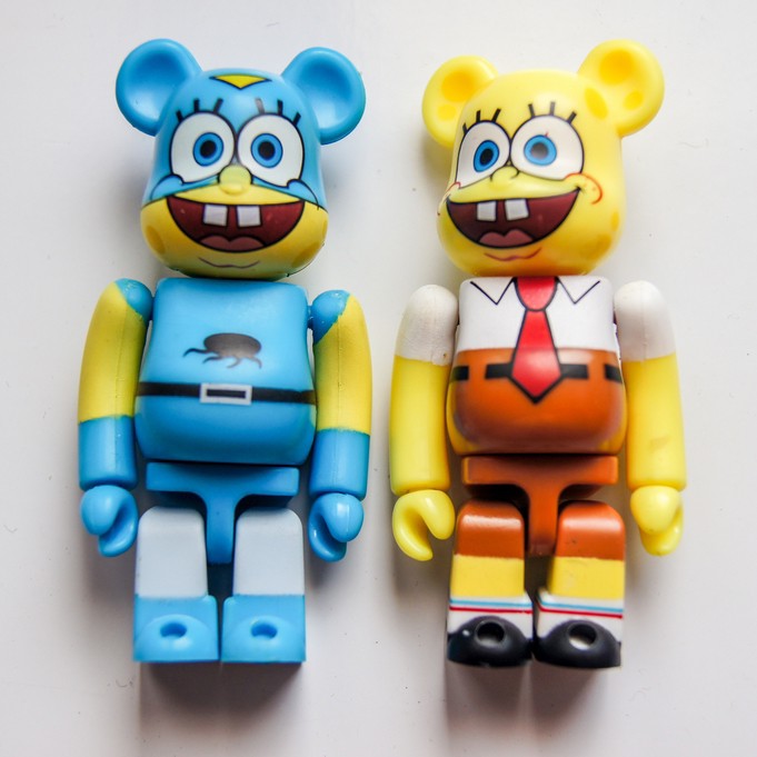 BE@RBRICK 18代 海綿寶寶 + 隱藏海綿寶寶