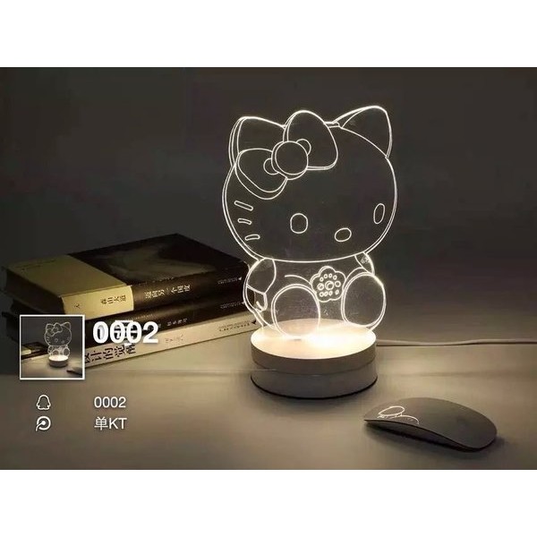 哆啦A夢 Hello Kitty 3D LED 小夜燈 立體 創意 氣氛 夜燈 台燈