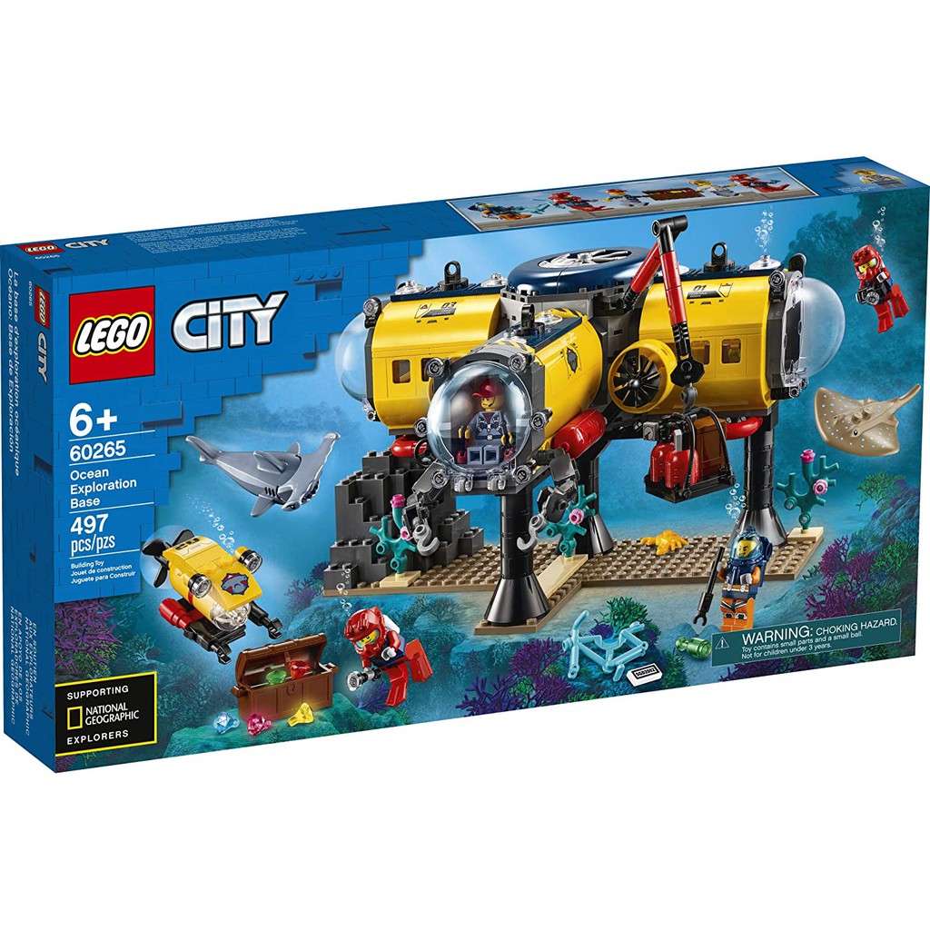 **LEGO** 正版樂高60265 City系列 海洋探索基地 全新未拆 現貨