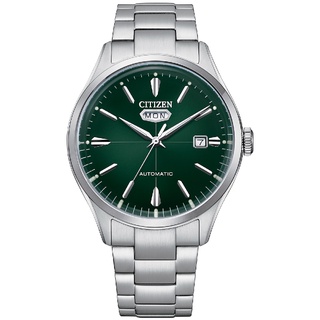 CITIZEN 星辰 Mechanical經典 機械腕錶NH8391-51X 綠面/40.2mm