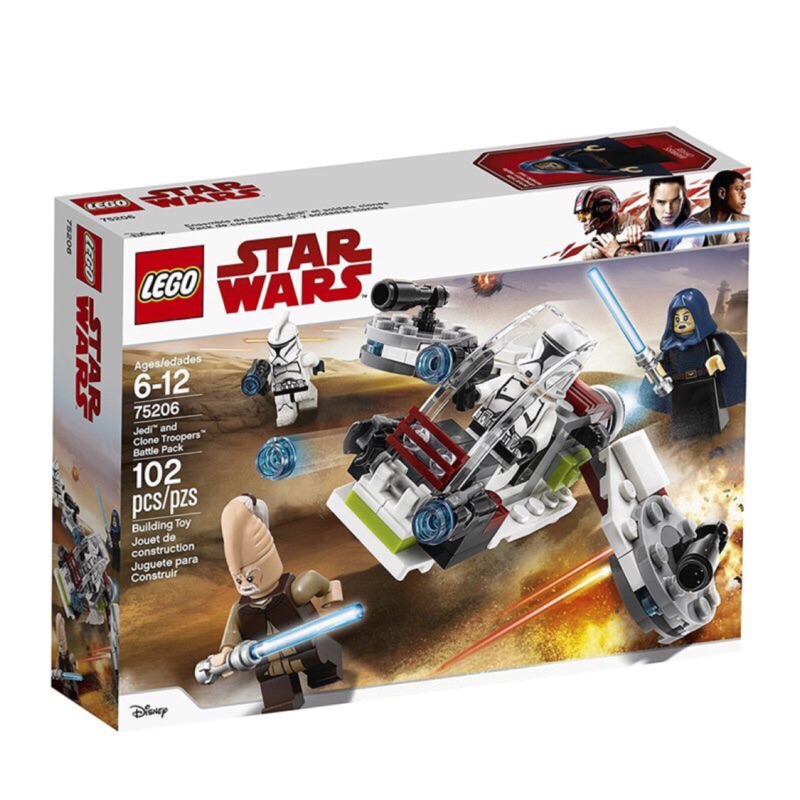 LEGO 75206 星際大戰 Jedi and Clone Troopers Battle