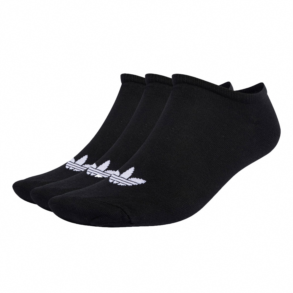 adidas 襪子 Trefoil Liner 男女款 黑 三雙入 踝襪 船型襪 愛迪達 三葉草【ACS】 S20274
