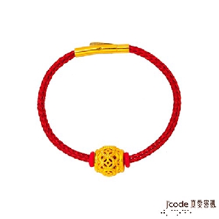 J'code真愛密碼金飾 真愛-一桶金滾滾錢硬金/玫鋼編織手鍊 (現貨+預購)