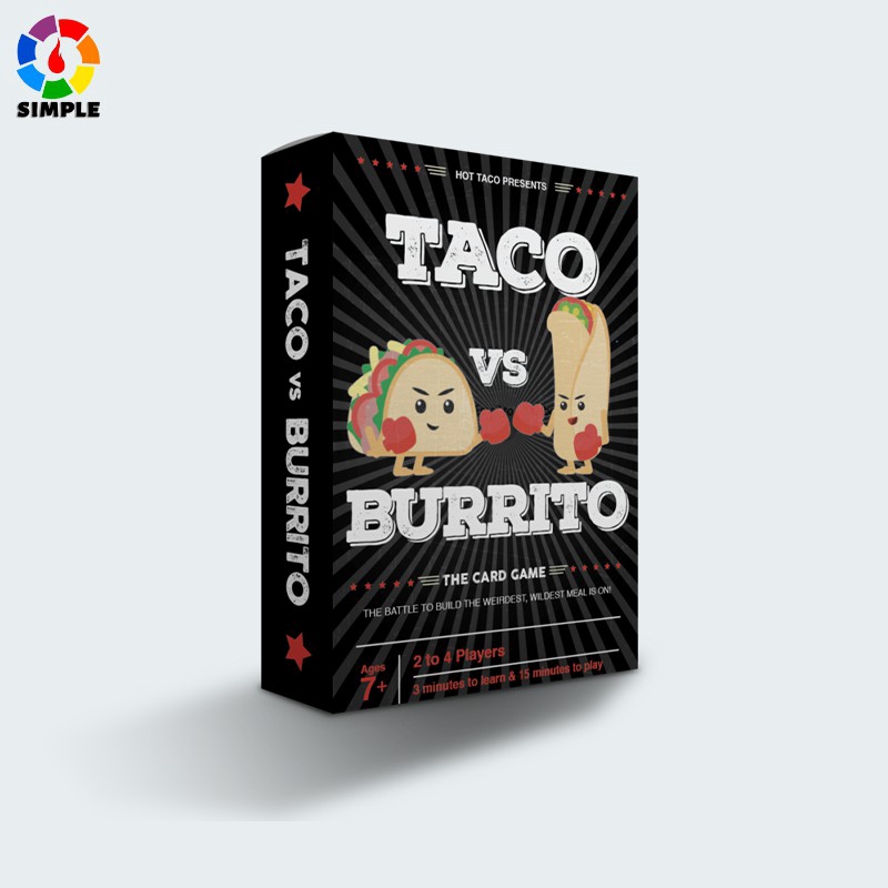 【桌遊志】Taco VS Burrito Card Game 墨西哥捲餅塔可對戰玉米粉圓餅卡牌遊戲