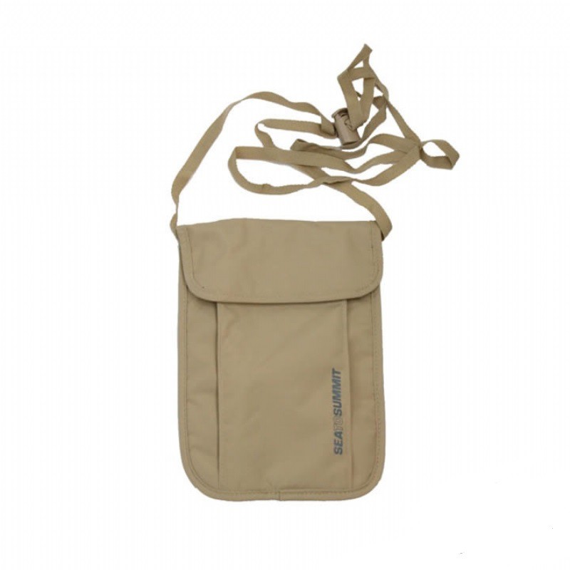 SEATOSUMMIT 旅行用頸掛式證件袋(3袋口)(褐色)[STSATLNP3-Brown]