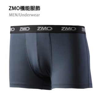 【ZMO】男舒適透氣抑菌四角平口內褲-棕藍