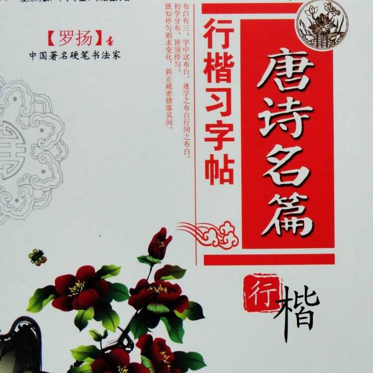 滿99發貨 4本成人行書楷書剛筆練字帖唐詩宋詞名言格言行楷字帖送中性筆現貨 蝦皮購物