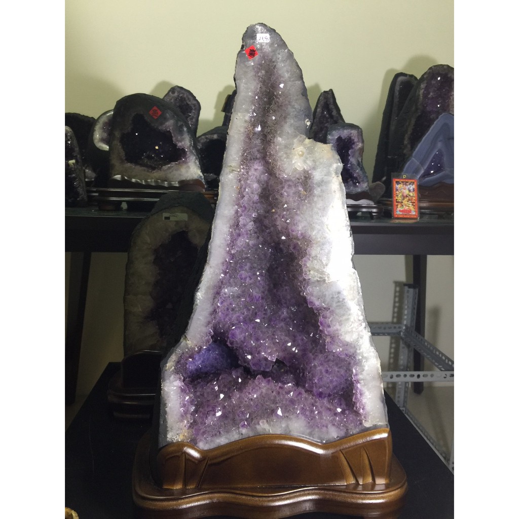 晶洞 烏拉圭 紫晶洞 鈦晶洞 金型 22公斤 門檔花 水晶花 二次結晶 巴西 洞深 稀有 避邪  招財 天然 紫水晶