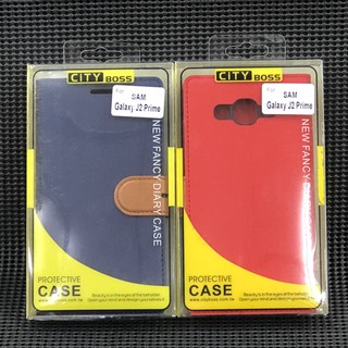 City boss Samsung Galaxy J2 Prime 側掀皮套 保護套 斜立支架保護殼 韓風 軟殼 有磁扣