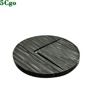 5Cgo【茗道】石金道新品綠玉石茶盤辦公家用簡約天然石頭茶臺圓形排水小型茶臺圓形 t604384218883