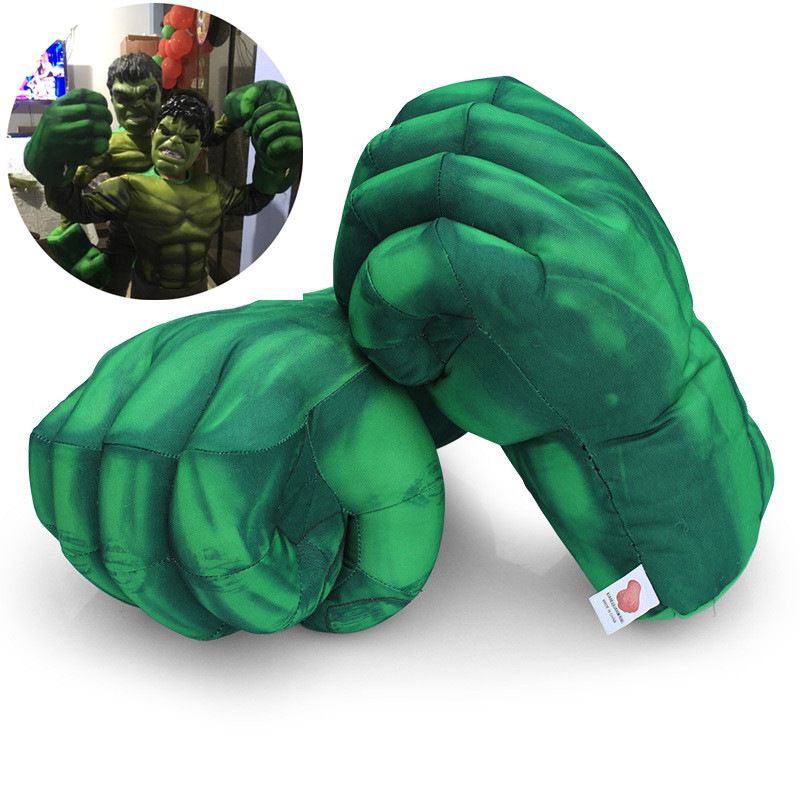 💦現貨💦復仇者聯盟蜘蛛人綠巨人浩克拳頭成人兒童皆可（一雙） 拳擊手套絨毛玩具