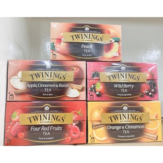 Twinings唐寧茶包水果茶 四紅果 莓果茶 香甜蜜桃茶（2克/25小包）