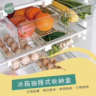[台灣現貨] [Here we購] 收納盒 冰箱收納盒 蛋盒 雞蛋盒 蔬果盒 冰箱抽屜 透明保鮮盒 收納架 蔬菜保鮮