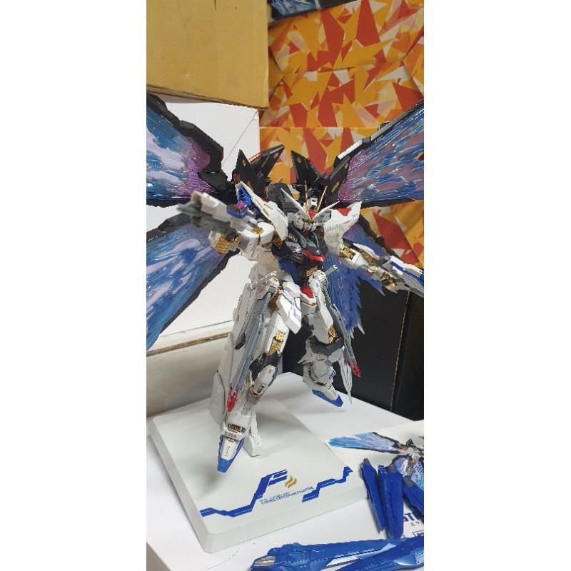 MG 1/100 大班 攻擊自由鋼彈（強襲自由）含光之翼 完成品