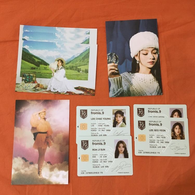 fromis_9 9 WAY TICKET 明信片 ID卡