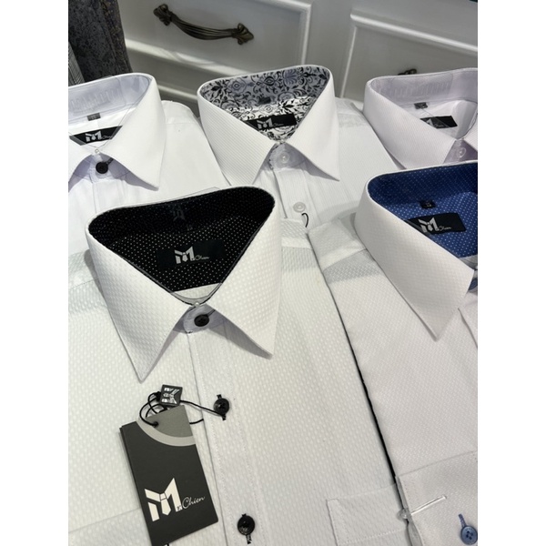 [Mr.Chien]素色襯衫經典款長袖 白 面試 商務 休閒 抗皺免燙