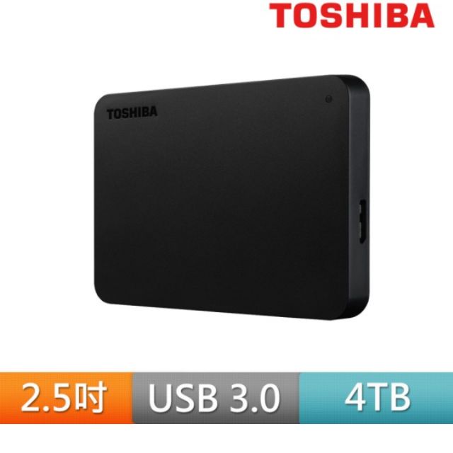 Toshiba Canvio Basics 黑靚潮lll 4TB 2.5吋行動硬碟