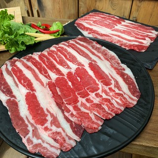 【肉苑食品】美國Choice霜降火鍋燒烤肉片 300克/盒 真空包裝 露營 烤肉