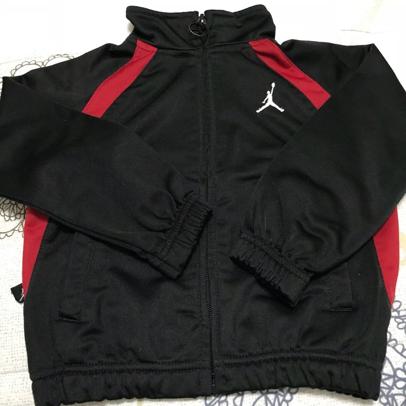 正品 Jordan 喬丹 運動外套  2歲紅 黑色 小孩2T 長袖外套 外套