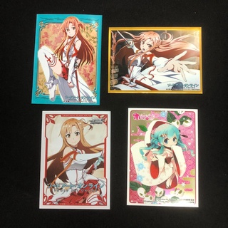 日本 單張卡套 刀劍神域 雪初音 札幌祭 SAO 白無垢 亞絲娜 血色騎士團 保護套 卡套 應募 絕版收藏 限定款