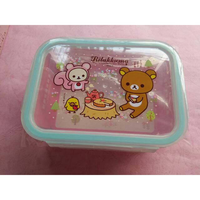 拉拉熊／耐熱玻璃保鮮盒/長方