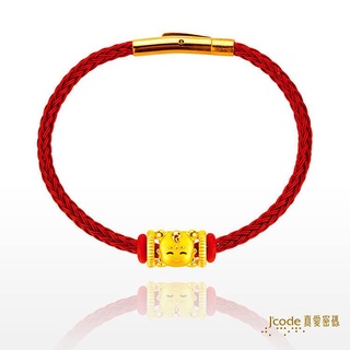 【J’code真愛密碼】✨送 好野虎爺包✨大甲媽 太子爺 鋼編織金手鍊 9999純黃金 美鑫 22大甲媽