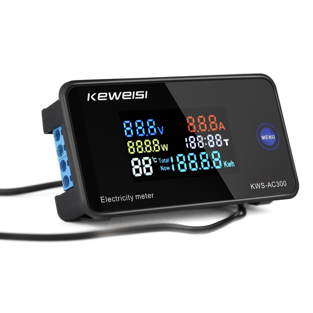 科微斯 KWEISI 交流 電流錶 電壓錶  50-300V 數位式電壓錶 KWS-AC300-100A 開合式互感器