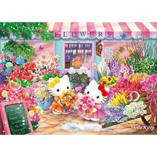 拼圖專賣店 日本進口拼圖 66-189(600片拼圖 Hello Kitty 花店)
