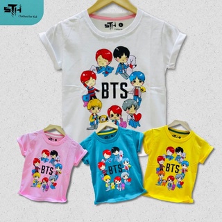 KATUN STH 1-10 歲兒童 T 恤男孩女孩女孩 PREMIUM DISTRO 棉精梳 BTS 材料