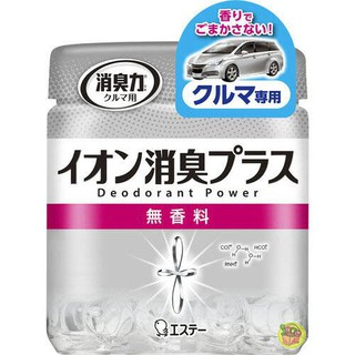 【JPGO】日本進口 雞仔牌 消臭力 車用消臭凝膠粒子~無香料 90g