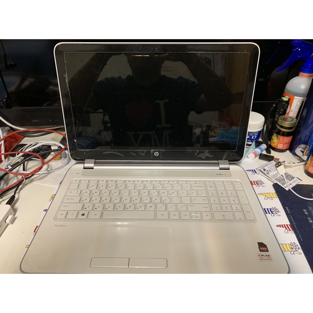 HP Pavilion 15-n019ax 白色 筆記型電腦 win10 硬碟已升級至128G SSD 文書機