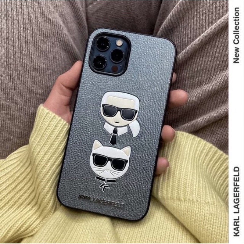 ✴Sparkle歐美精品✴ Karl Lagerfeld卡爾貓咪 iPhone 12/ 12 pro max手機殼 預購